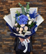 Изображение товара Букет цветов №9700 «Голубая лагуна...»